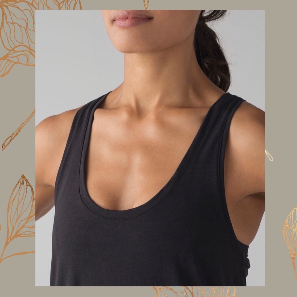 BLACK LULULEMON LOVE TANK